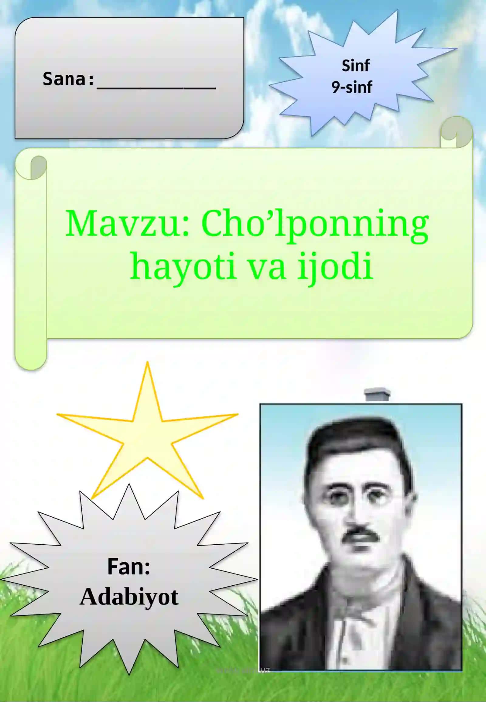 Cho’lponning hayotiva ijodi 2