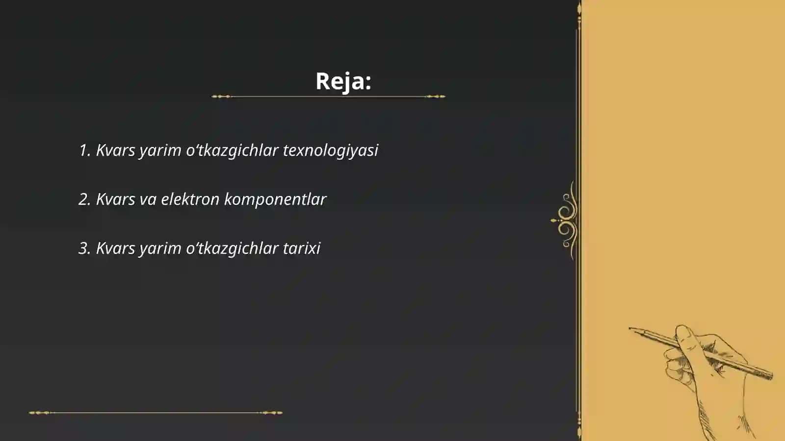 Kvars yarim oʻtkazgichlar texnologiyasi 2