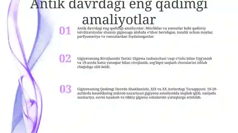 Gigiyenaning Rivojlanishi Tarixi 2