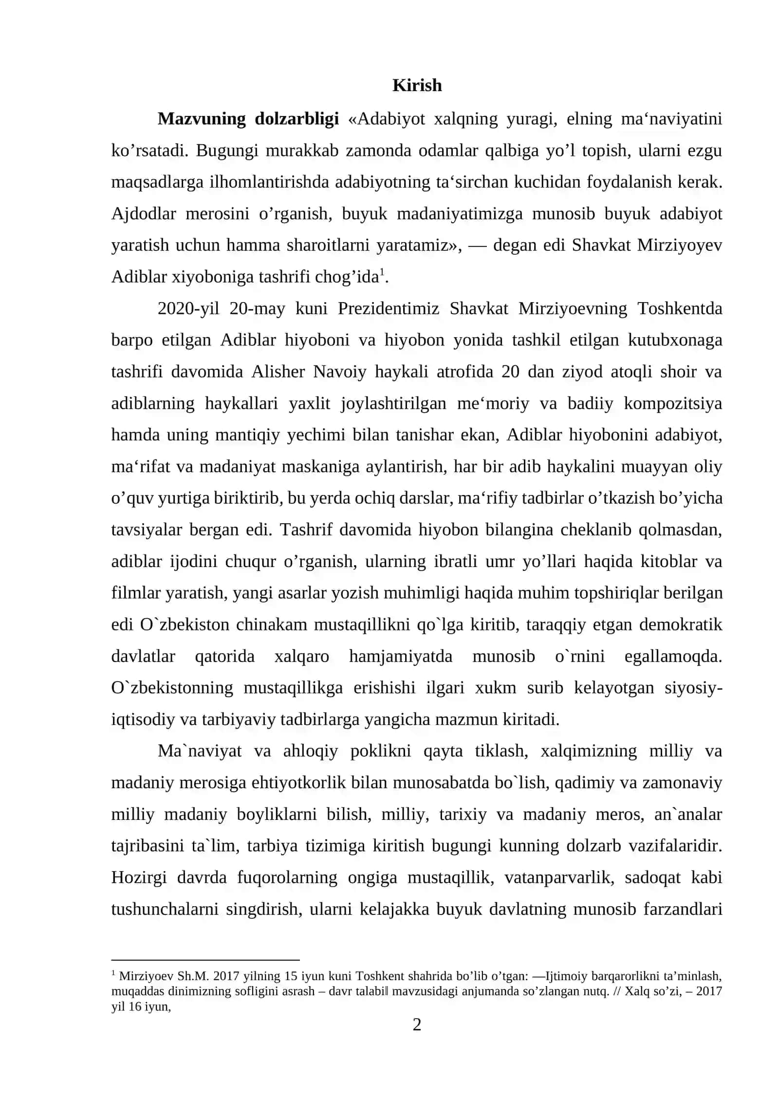 Adabiyot xalqning yuragi, elning ma‘naviyatini ko’rsatadi 2