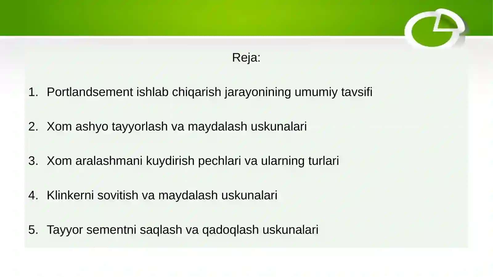 Portlandsеment ishlab chiqarishdagiuskunalar 2