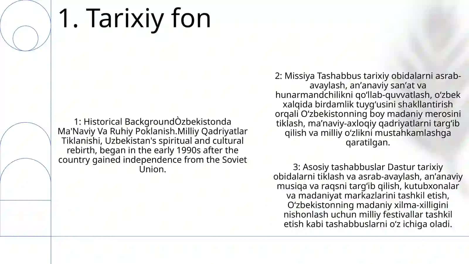 Òzbekistonda Ma'Naviy Va Ruhiy Poklanish.Milliy Qadriyatlar Tiklanishi 2