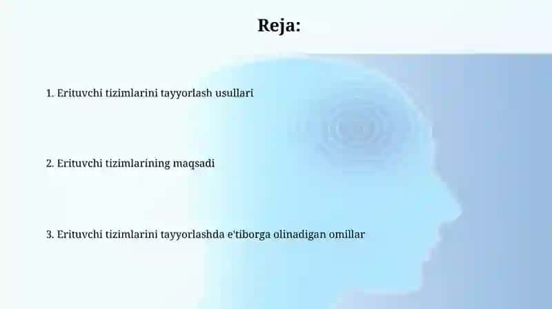 Erituvchi sestimalarni tayyorlash usullari va maqsadi 2