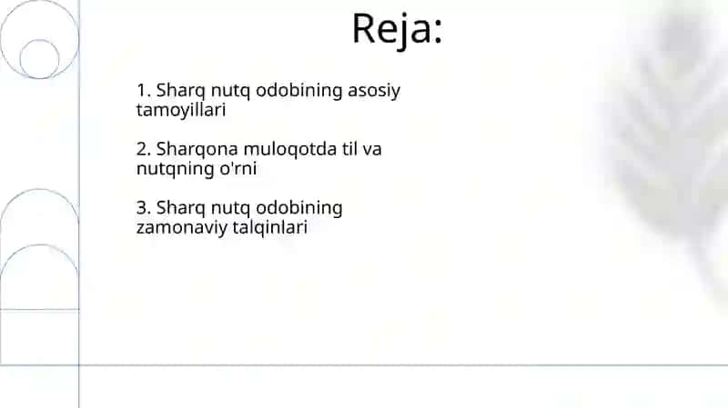 Sharq nutq odobi haqida 2