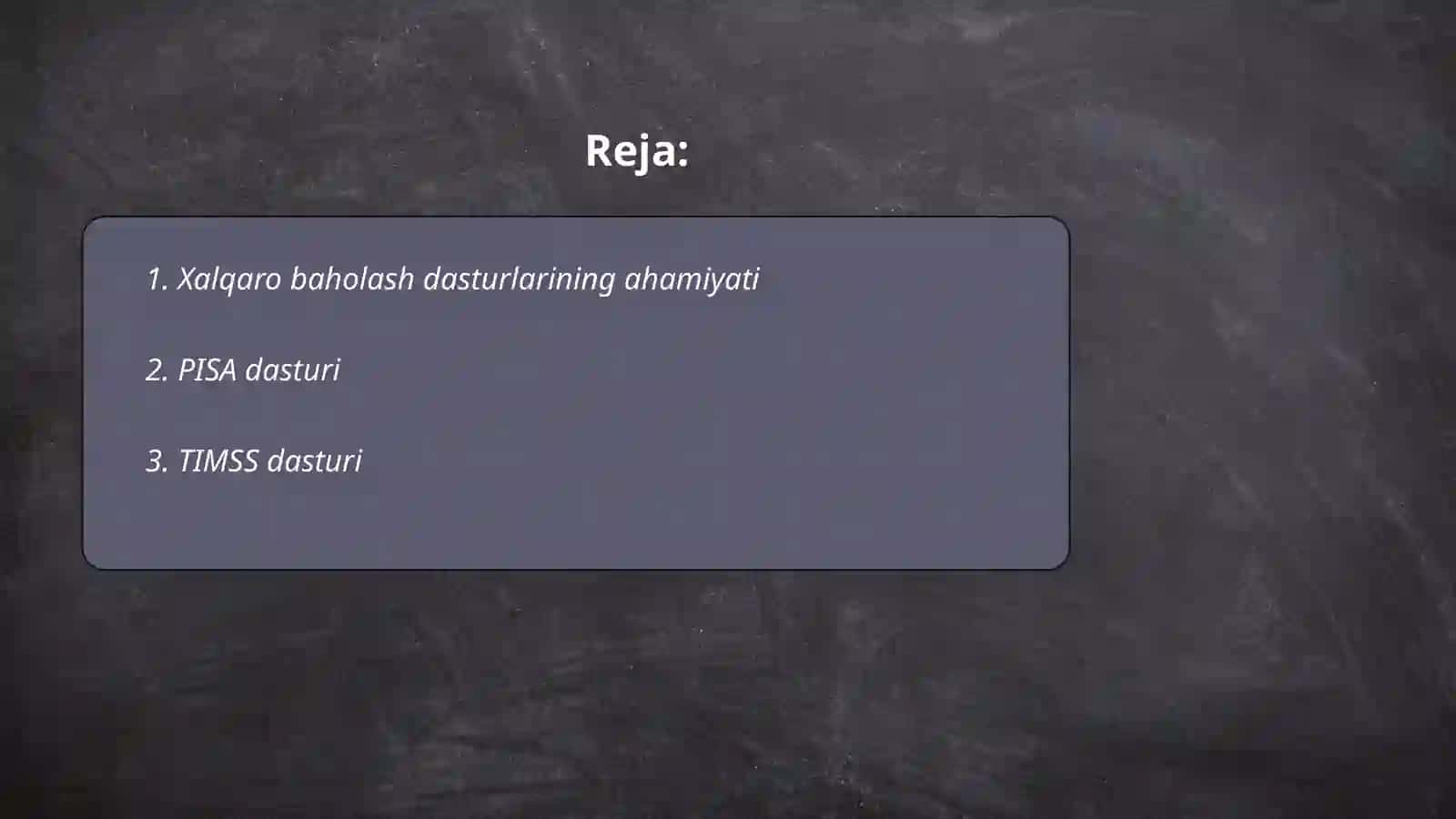 Xalqaro baxolash dasturlari 2