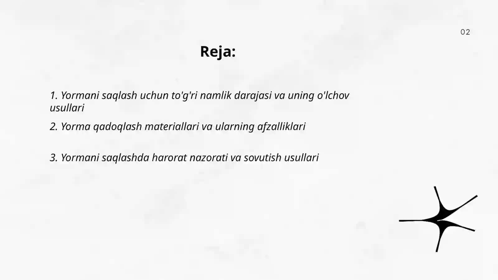 Yormani saqlash usullari 2