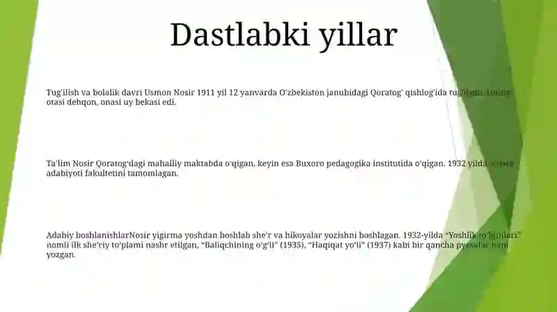 Usmon Nosir Hayoti Va Ijodi 2