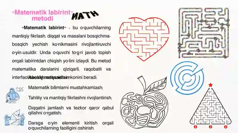 "Matematik labirint” metodi 2
