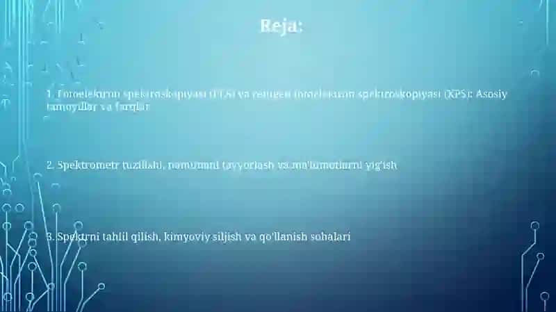 Fotoelektron(FES)varetgenoelektron(RES)spektraskopiyasi 2