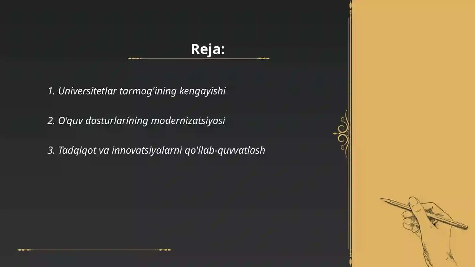 Universitetlar tarmog'ining kengayishi 2