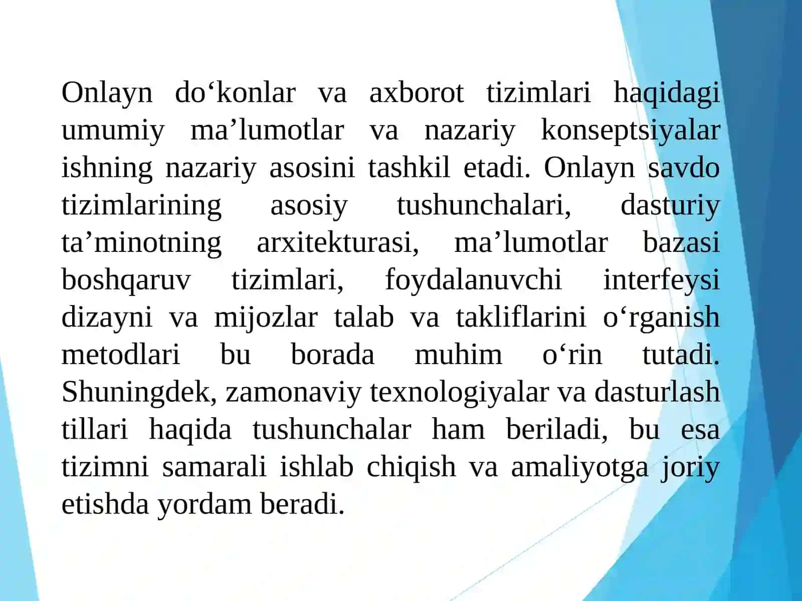Onlayn savdo tizimlarining rivojlanishi 2