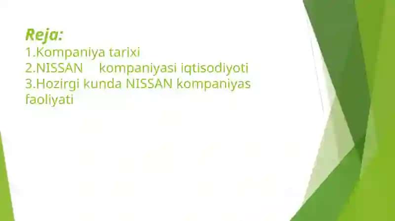 NISSAN KOMPANIYASI 2