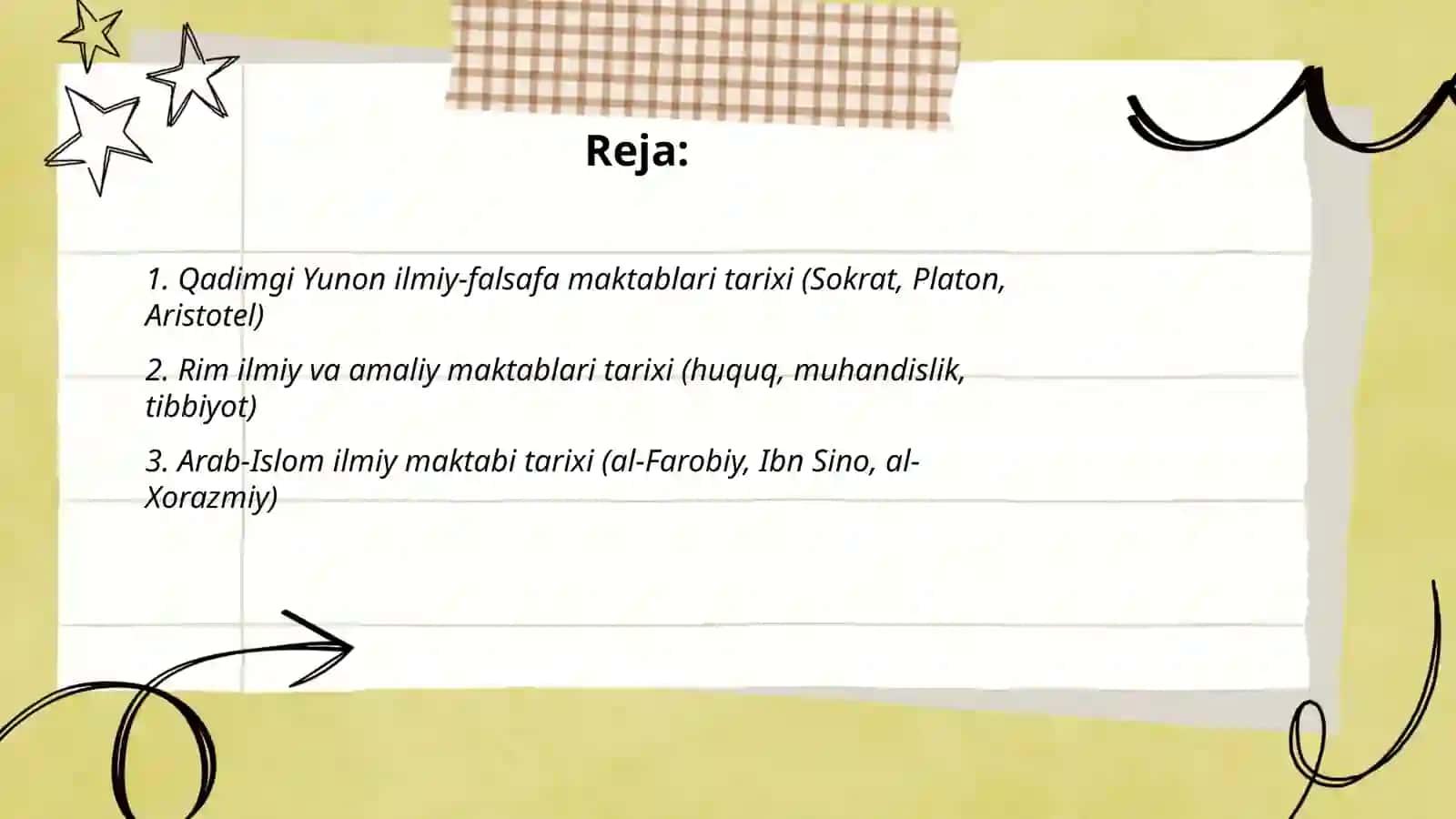Xorijiy ilmiy maktablari tarixi 2