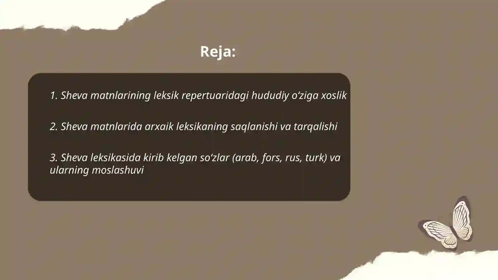 Sheva matnlarining leksik xususiyatlarini tahlil qilish 2