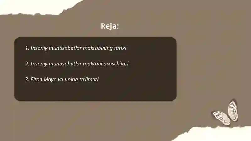 Insoniy munosabatlar maktabi asoschilari va ularning taʼlimotilari rivoji 2
