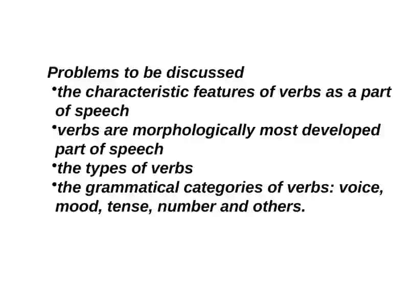 Verbs in Modern English 2