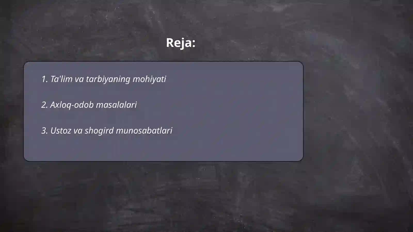 Ta'lim va tarbiyaning mohiyati 2