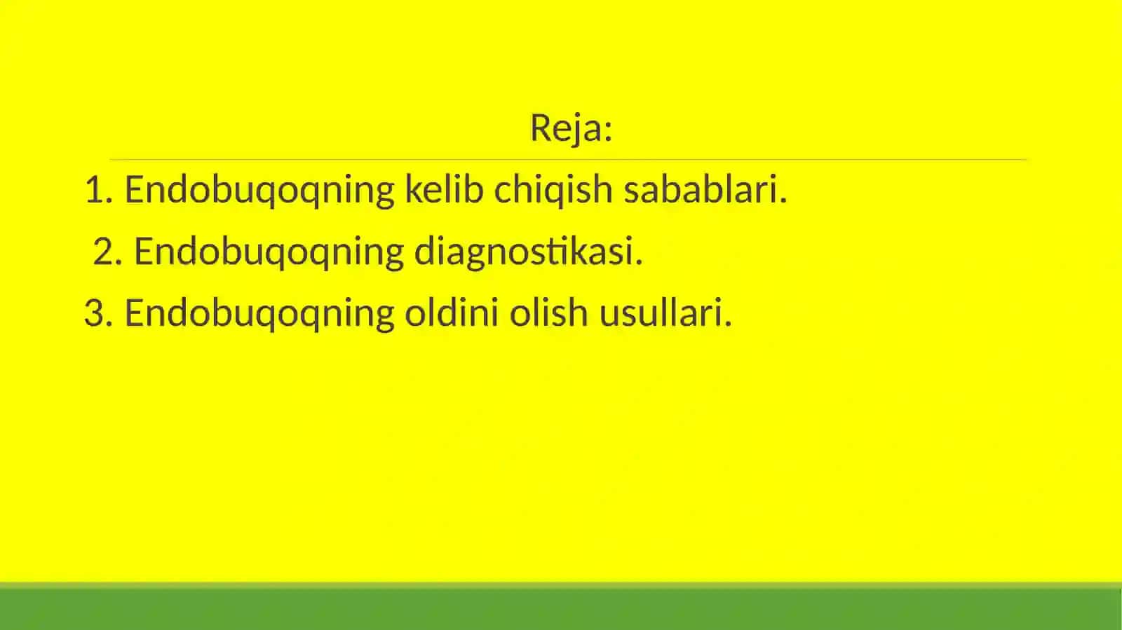 Endobuqoqning kelib chiqish sabablari 2