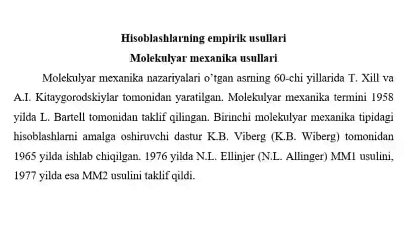 Hisoblashlarning empirik usullari 2