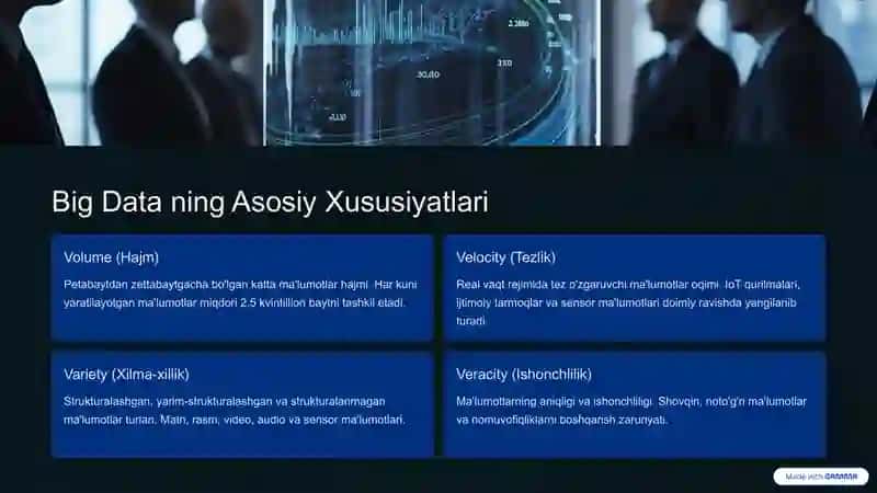 Big Data ning Asosiy Xususiyatlari 2