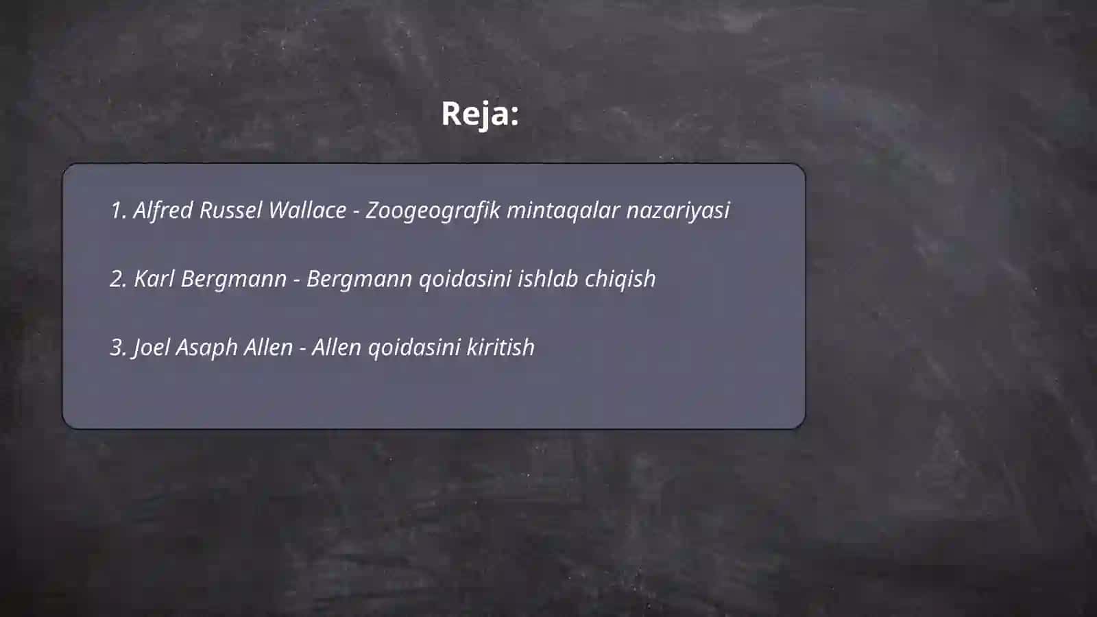 Zoogeografiya fan sifatida rivojlanishiga hissa qoʻshgan olimlar va ularning ishlari 2