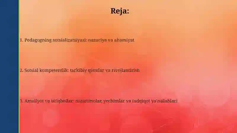 Tarbiyachi shaxsida ijtimoiylashtirishga oid kasbiy kompotentlikni rivojlantirish 2