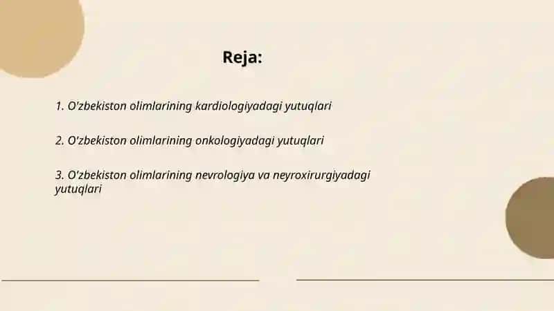 O'zbekiston olimlarining tibbiyotdagi yutuqlari 2