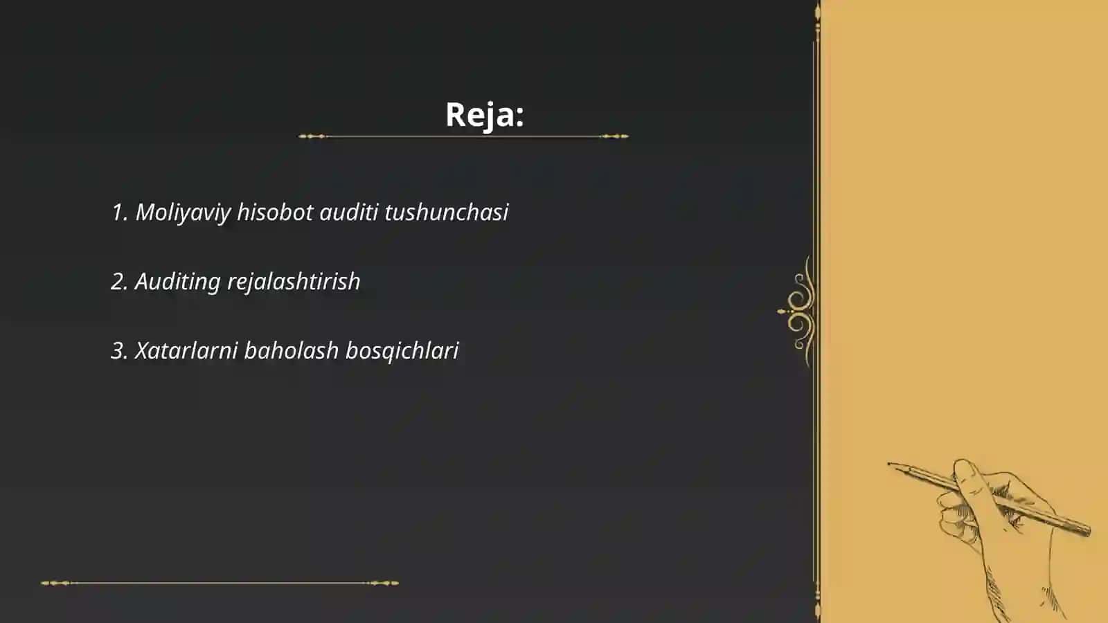 Moliyaviy hisobot auditining tashkil etish bosqichlari 2