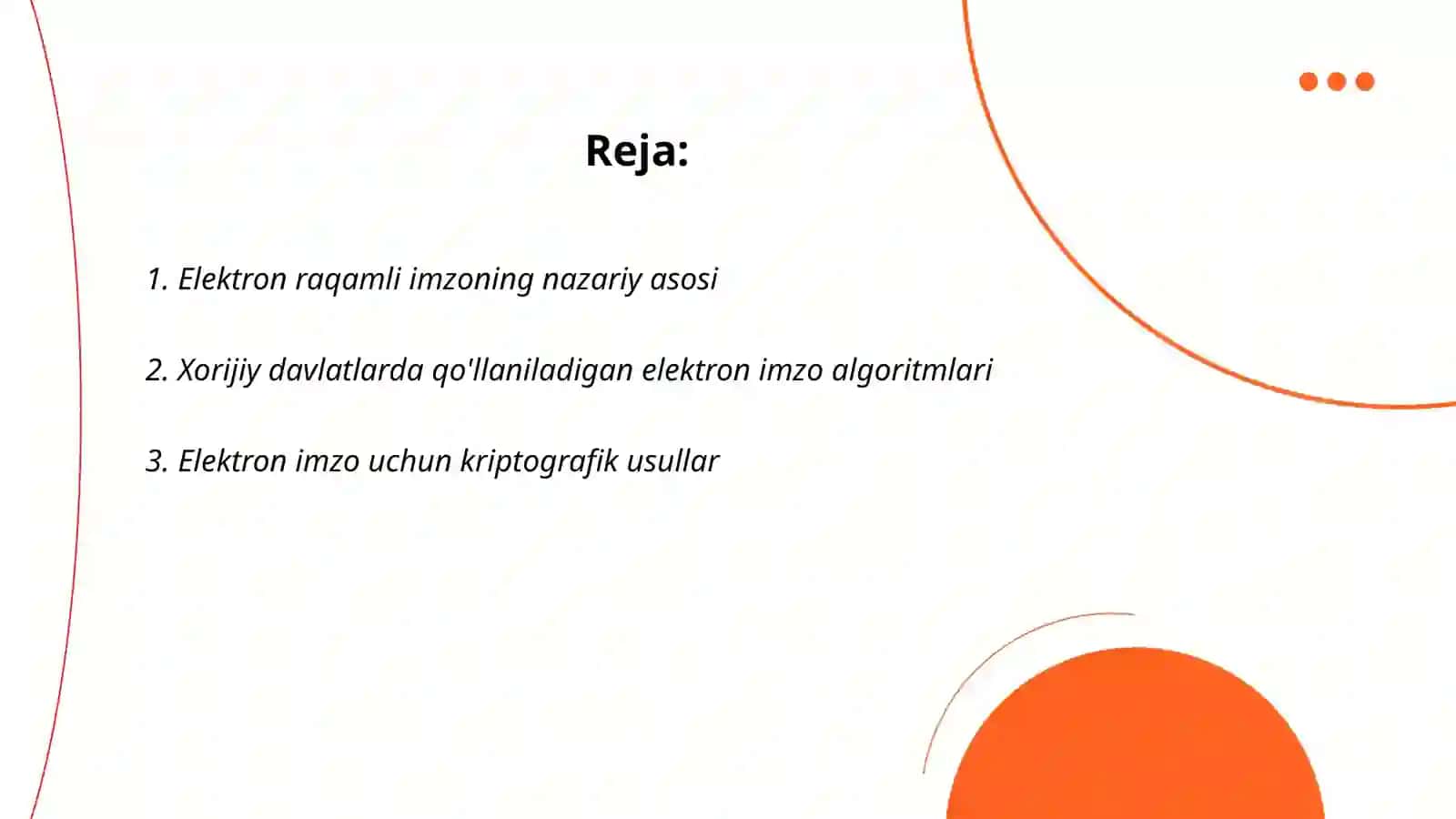 Elektron raqamli imzoning nazariy asosi 2
