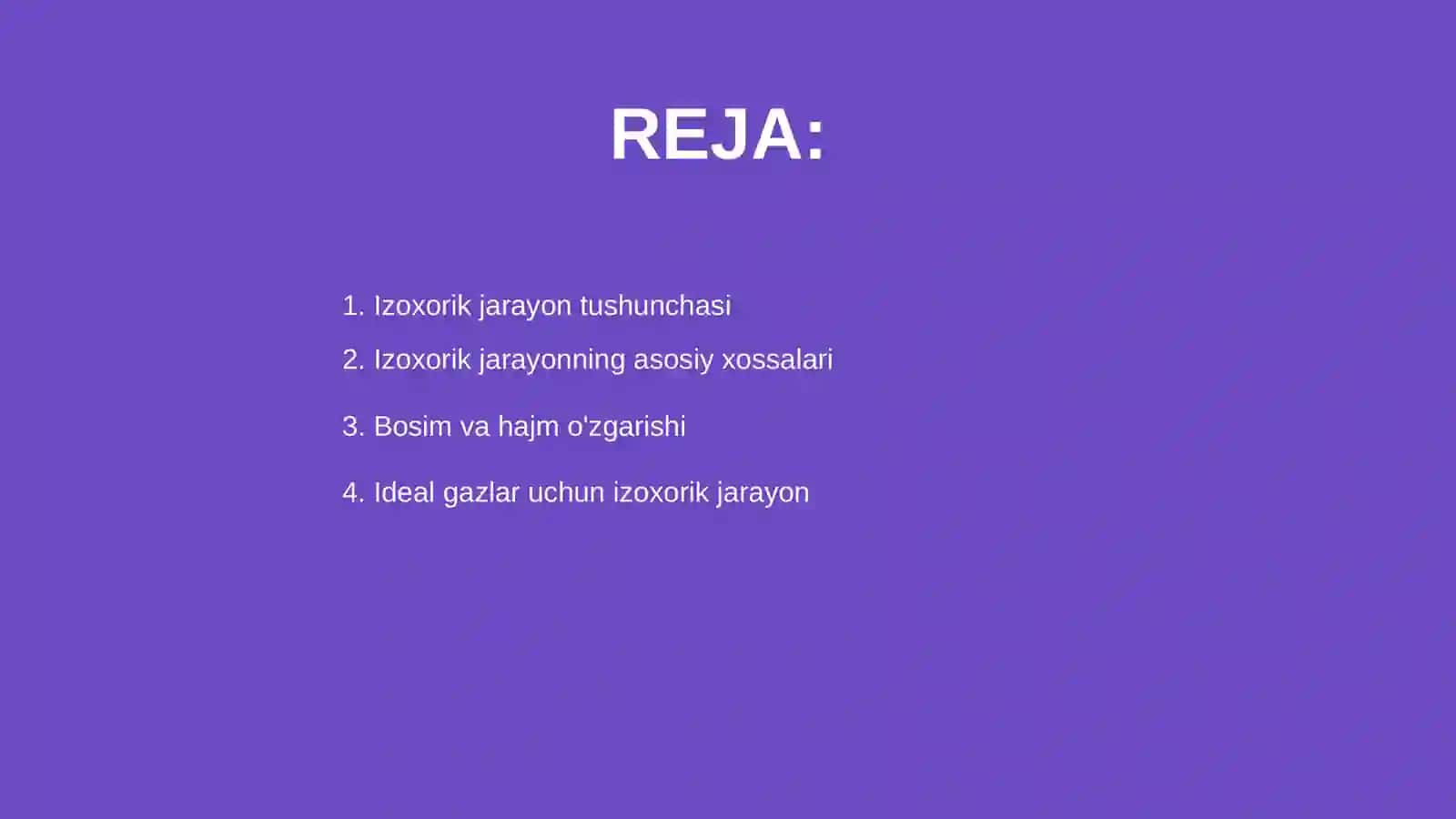 Izoxorik jarayon 2