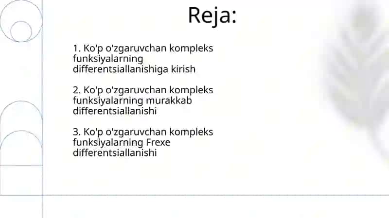 Ko'p o'zgaruvchili murakkab funksiyalarning differensiallanuvchanligi 2