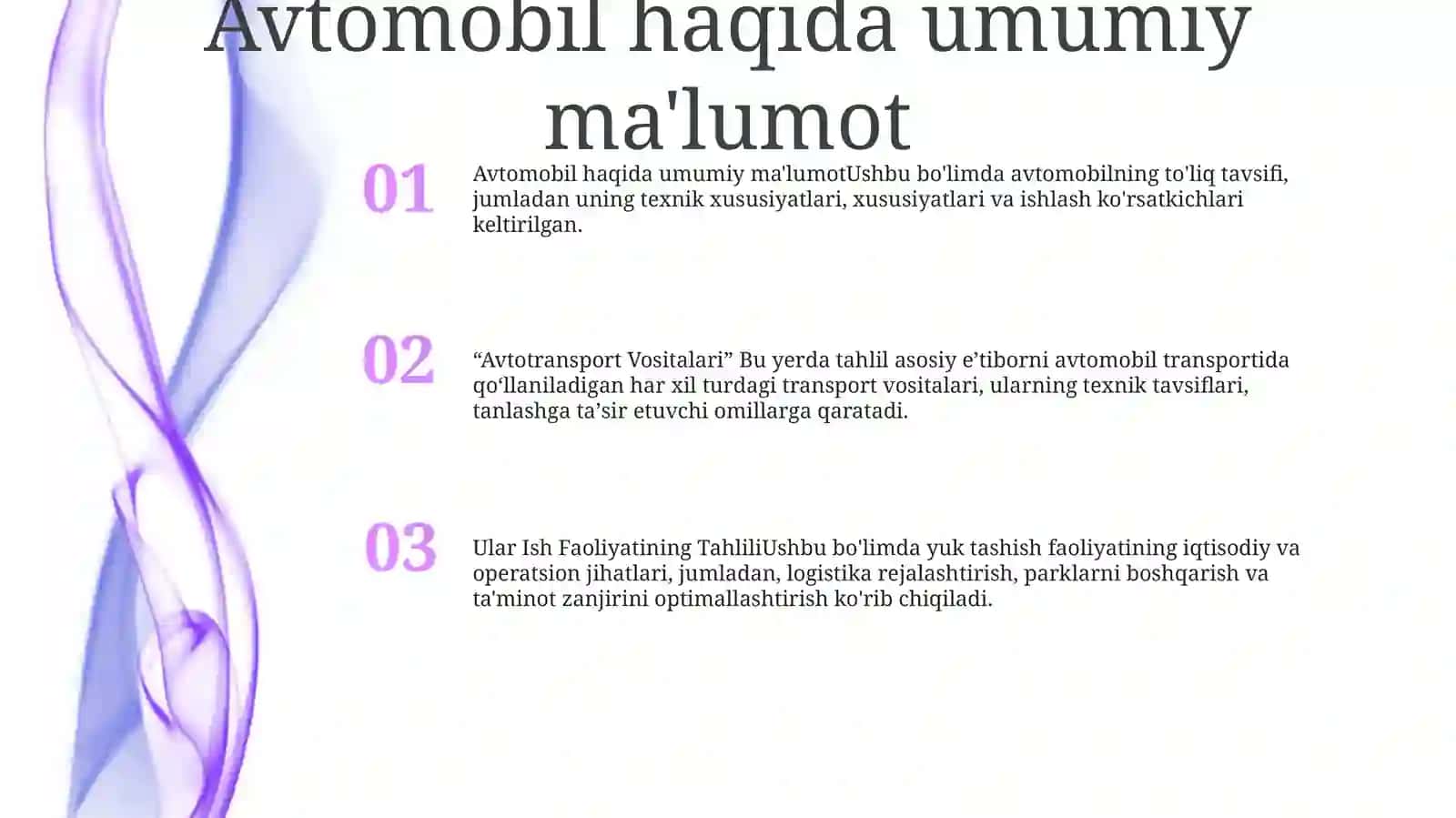 Avtotransport Vositalari Va Ular Ish Faoliyatining Tahlili 2