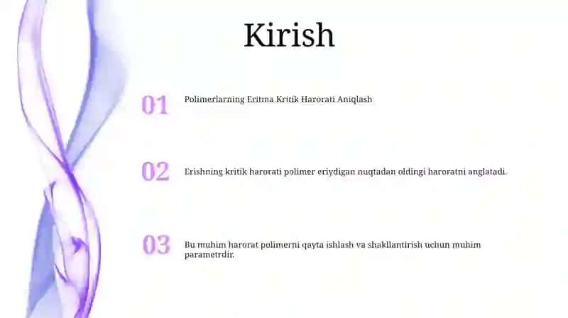 Polimerlarning Erish Kritik Haroratini Aniqlash 2