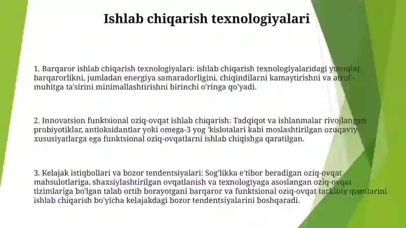 Suniy Oqsil Ozuqa Moddalarining Ishlab Chiqarilishi Va Kelgusidagi Imkoniyatlari 2