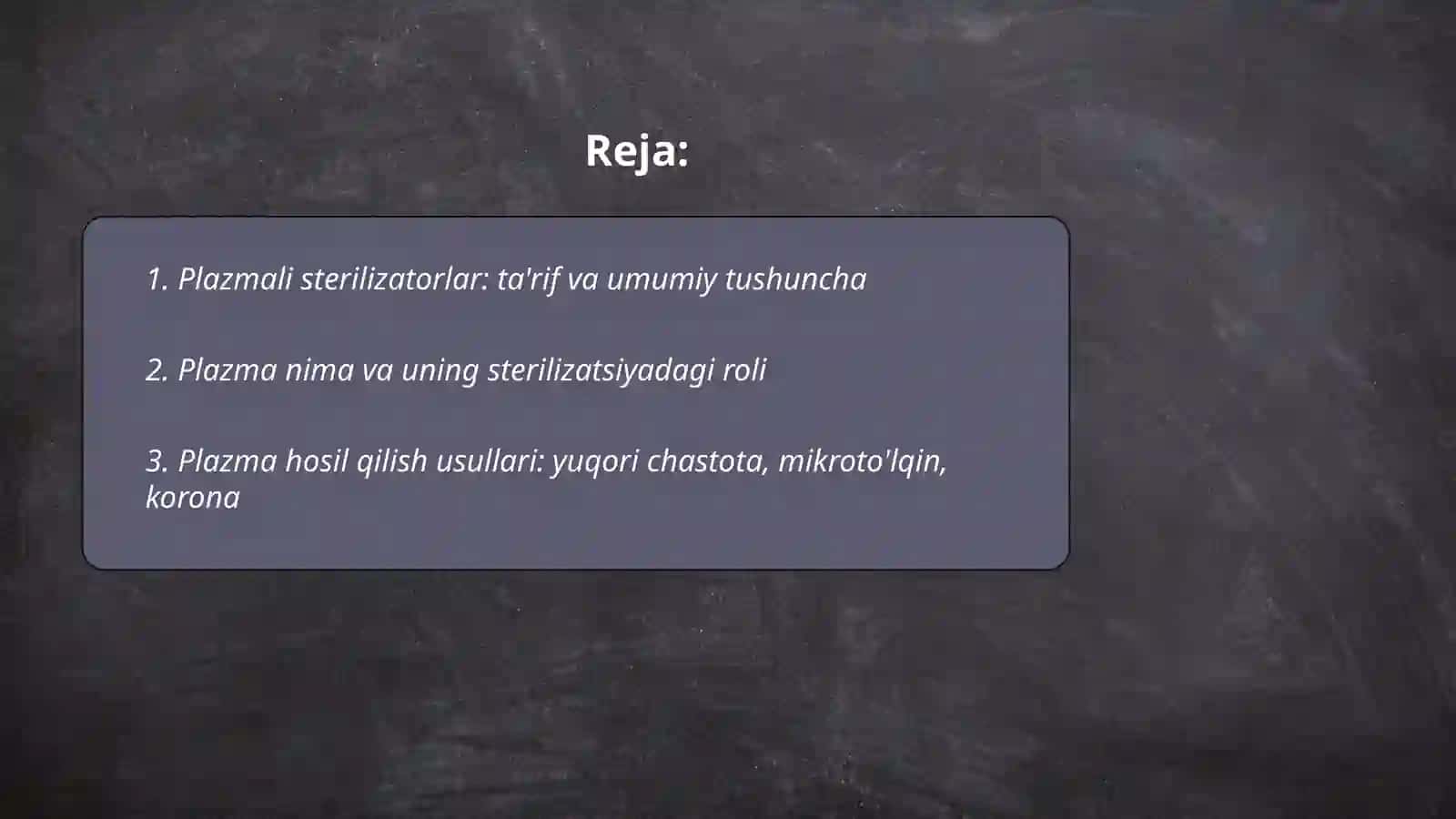 Plazmali sterilizatorlar va ularning ish tamoyillari 2