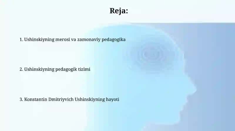 Konstantin Dmitriyevich Ushinskiyning hayoti va ijodi, pedagogik tizimi 2