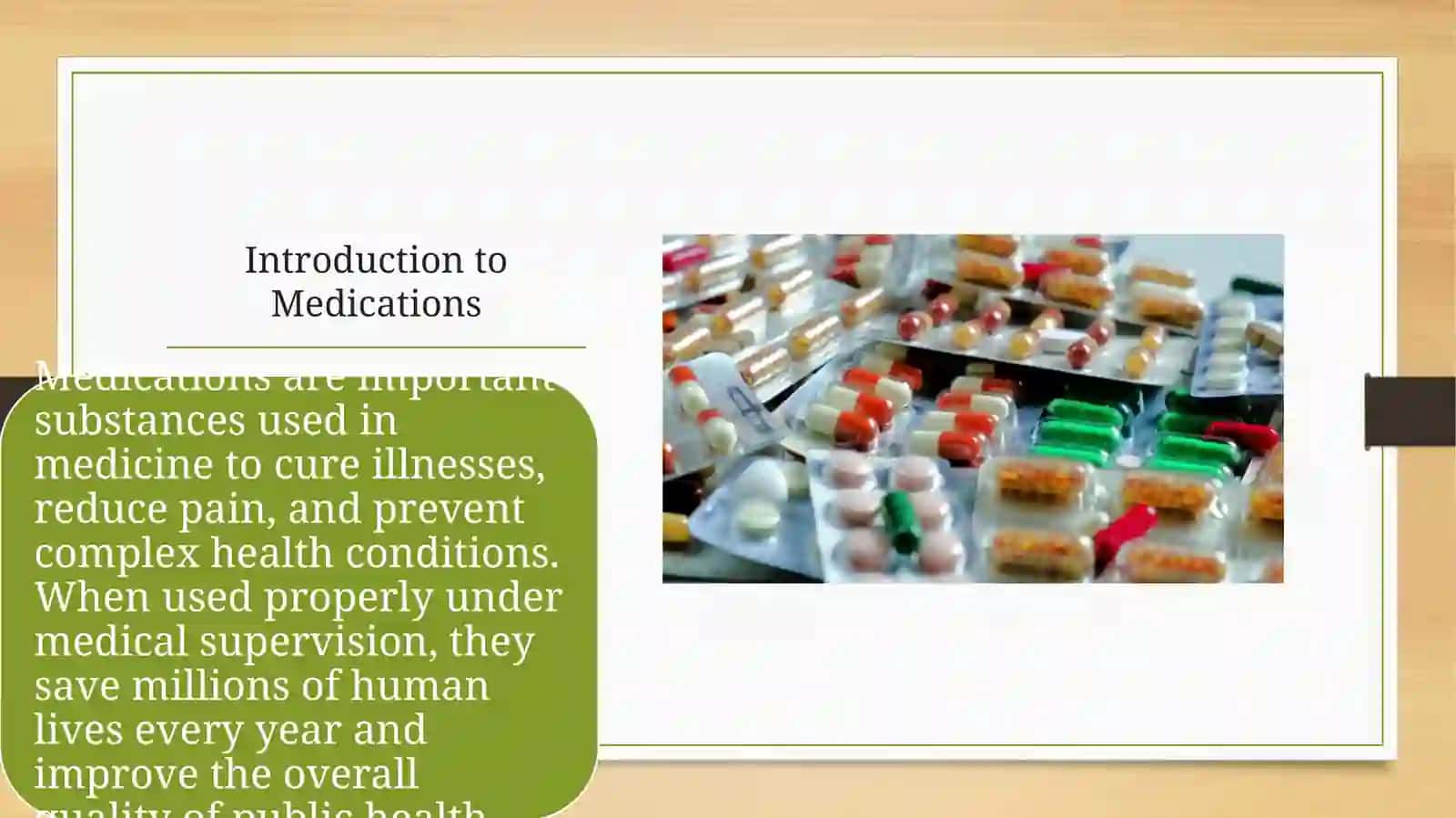 Benefits and side effects of medications 2