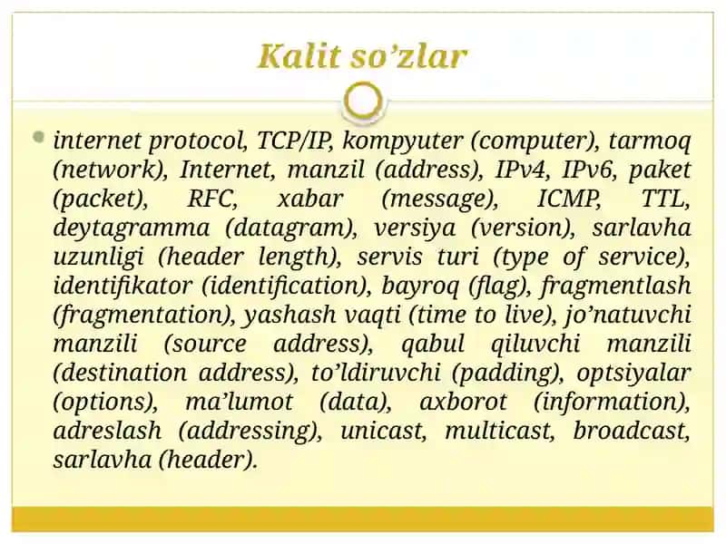 IPv4 va IPv6 protokollari 2