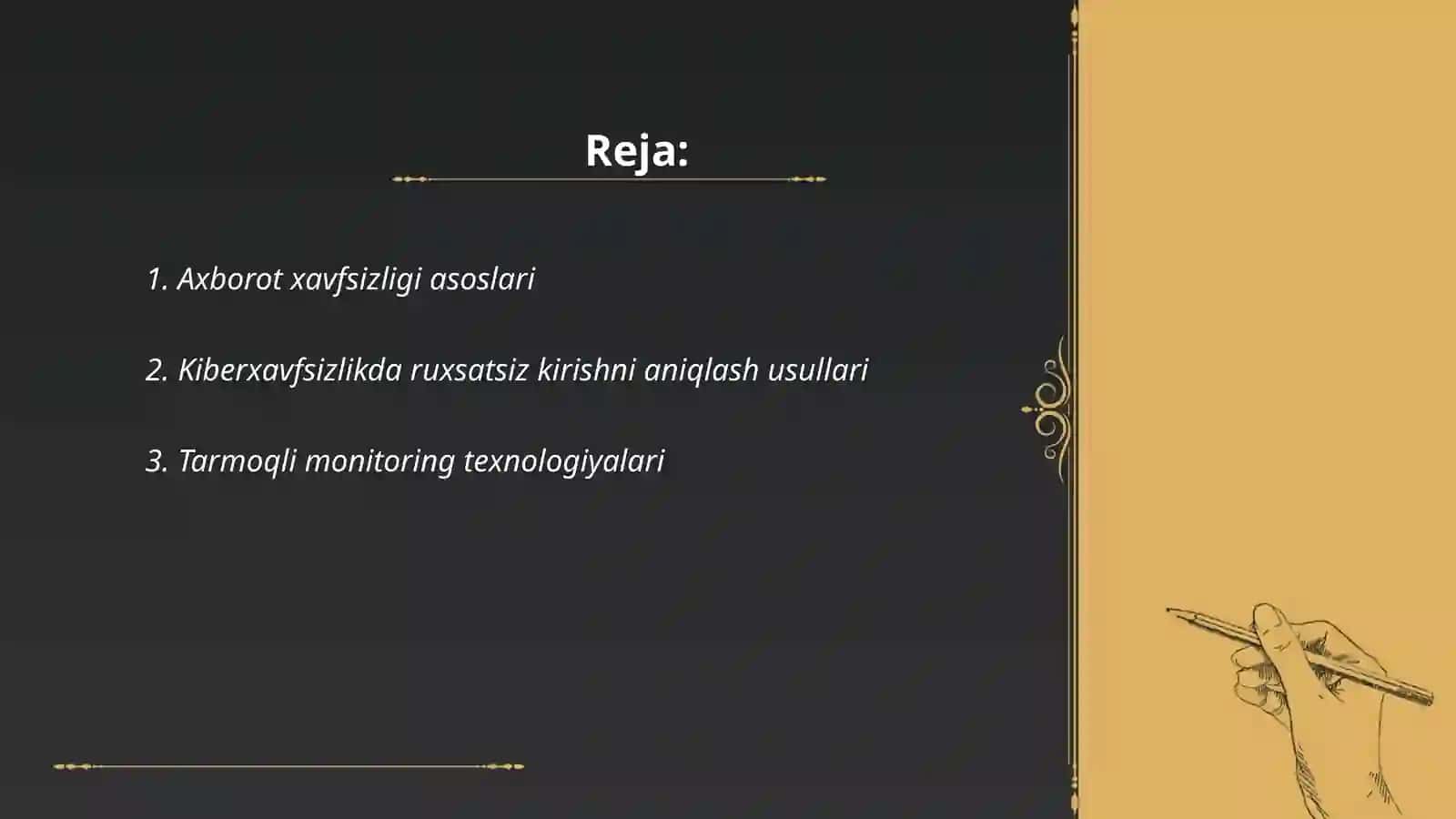 Axborot xavfsizligi asoslari 2
