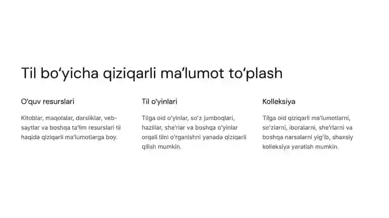 Tilni Oʻrganish: Sayohat 2