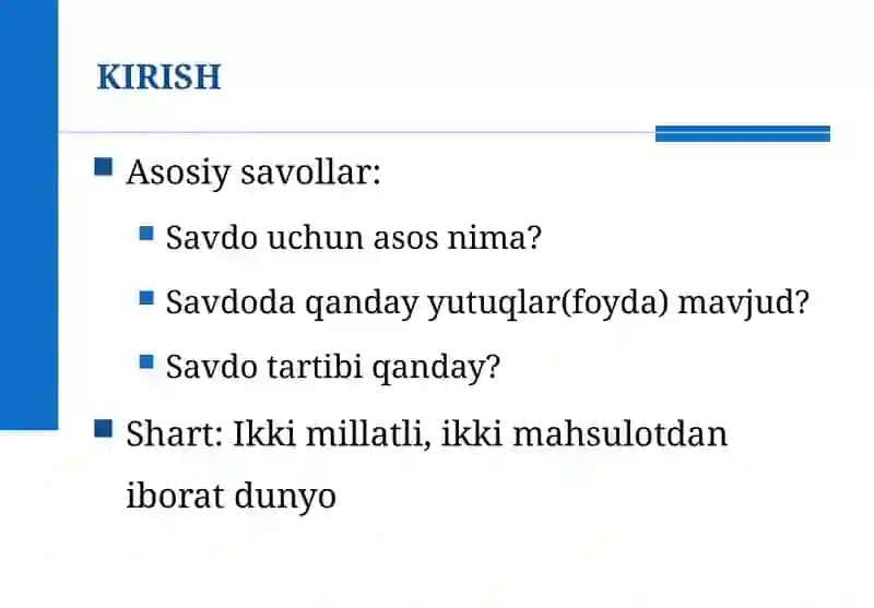 QIYOSIY USTUNLIK QONUNI 2