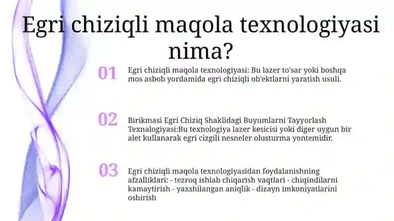 Birikmasi Egri Chiziq Shaklidagi Buyumlarni Tayyorlash Texnalogiyasi 2