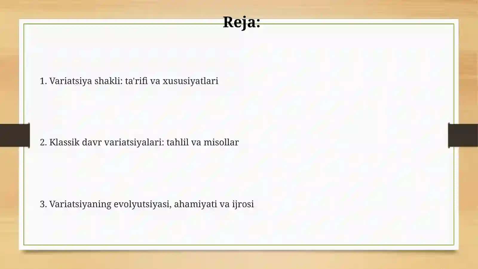 Forma variatsiyasi 2