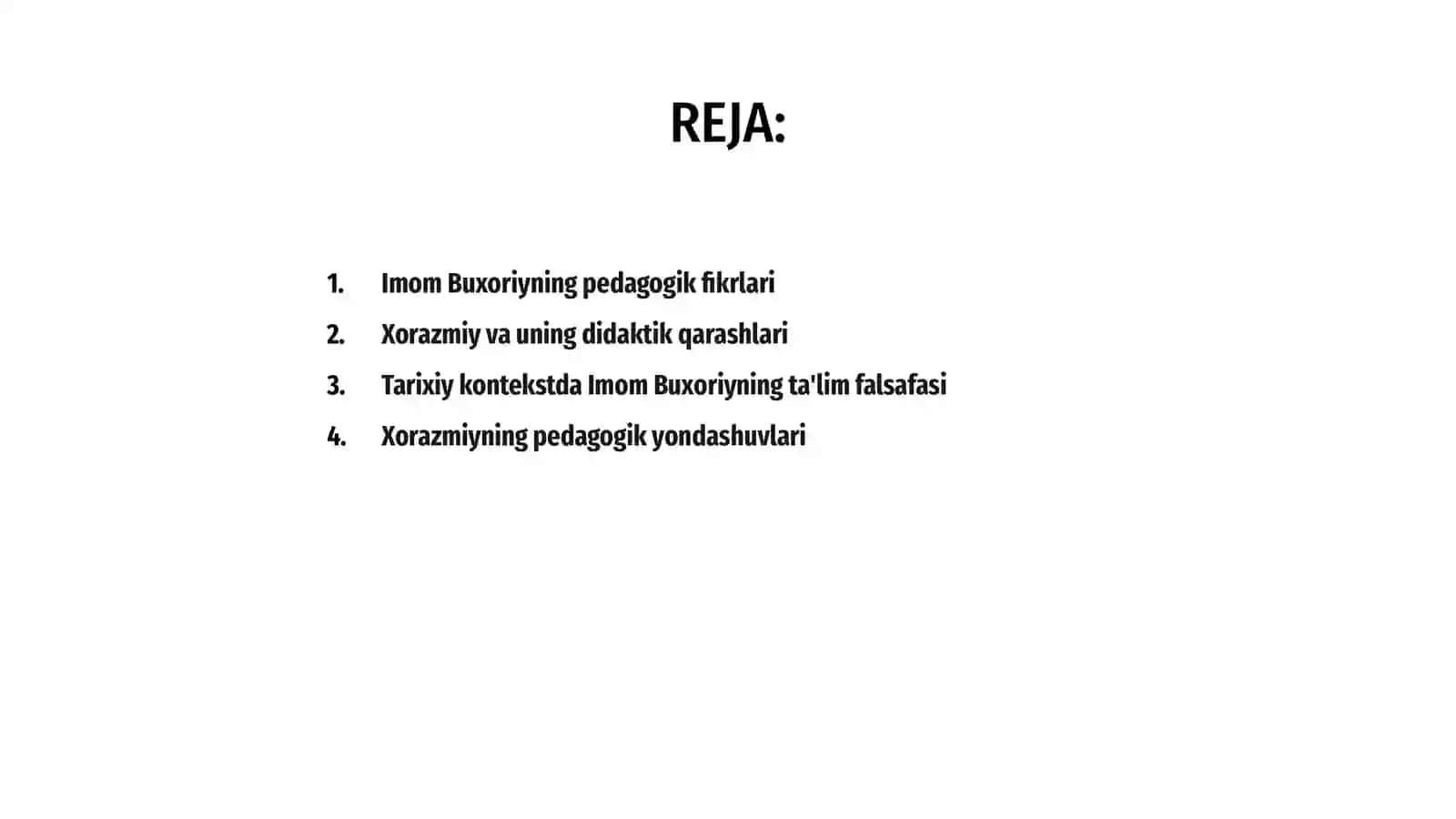 Imom Buxoriyning pedagogik gʻoyalari va Xorazmiyning didaktik qarashlari 2