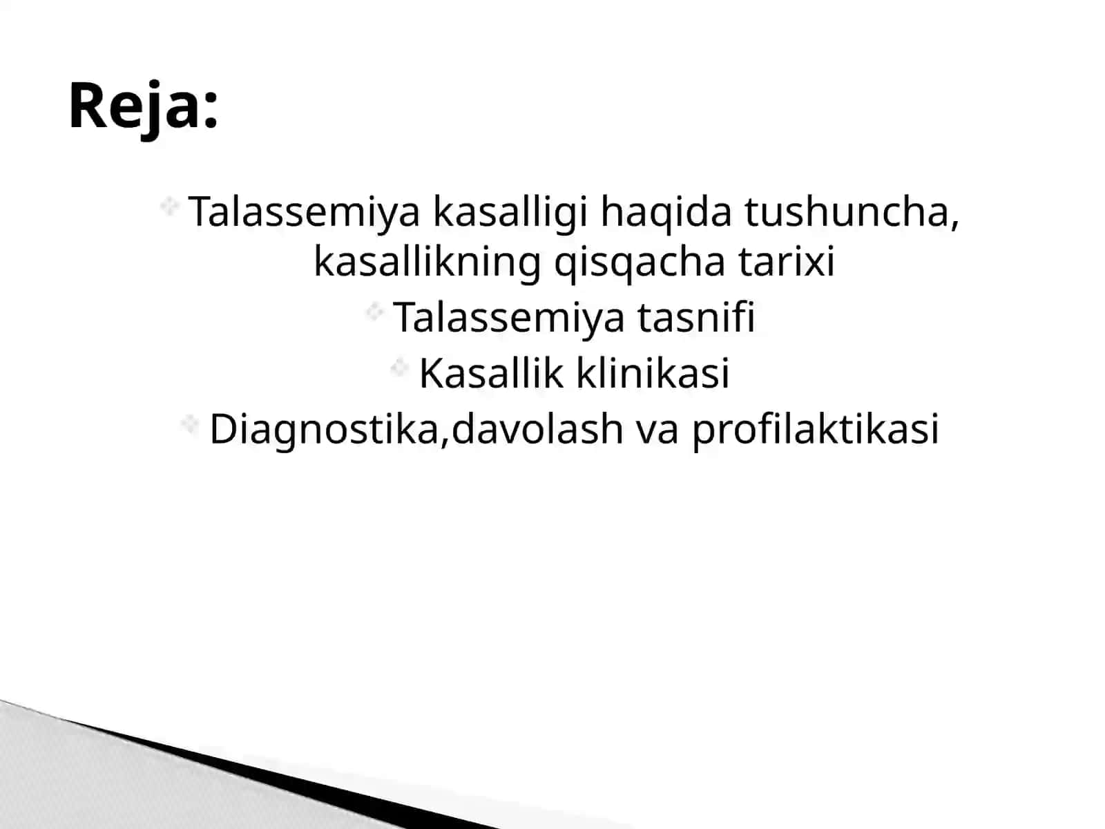 TALASSEMIYA KASALLIGI 2