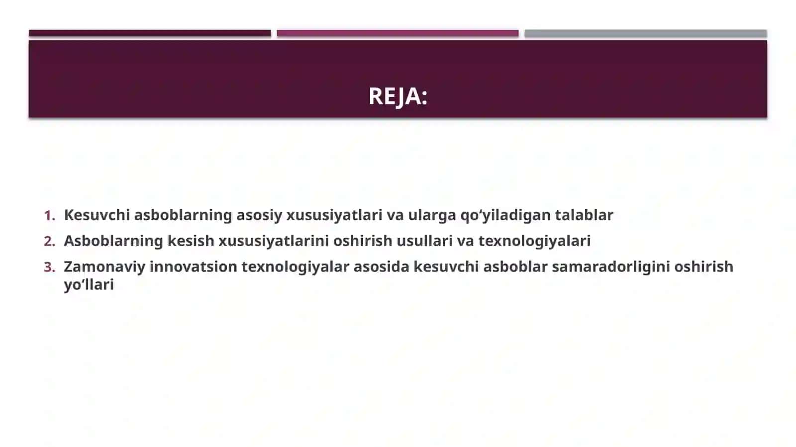 Asboblarni kesish xususiyatlarini oshirish usullari va ularning texnologiyasi 2