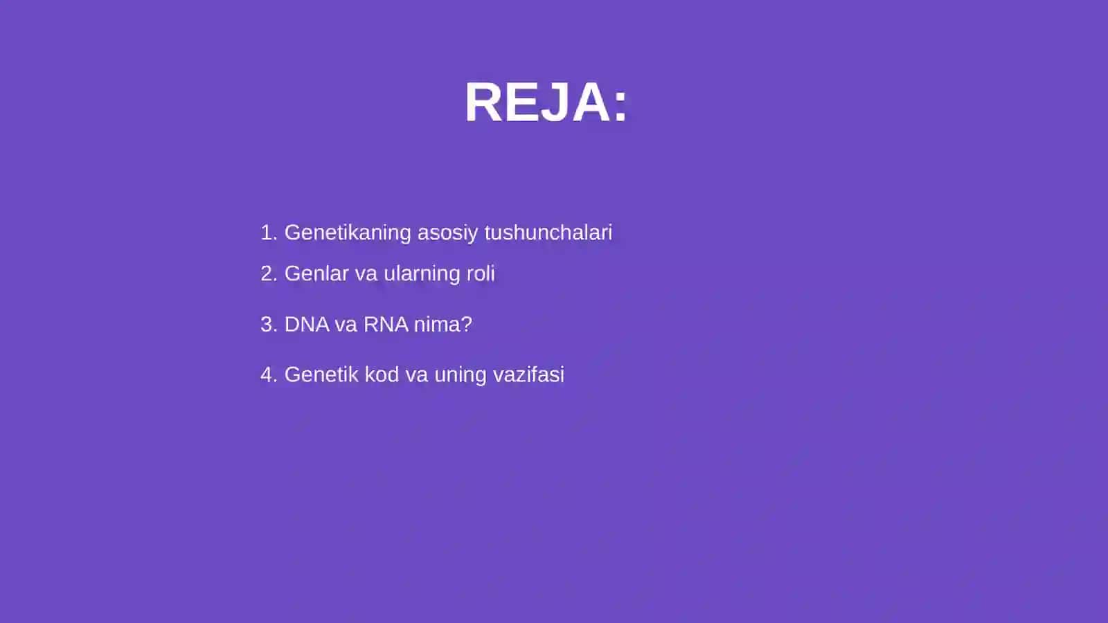 Umumiy genetika asoslari 2