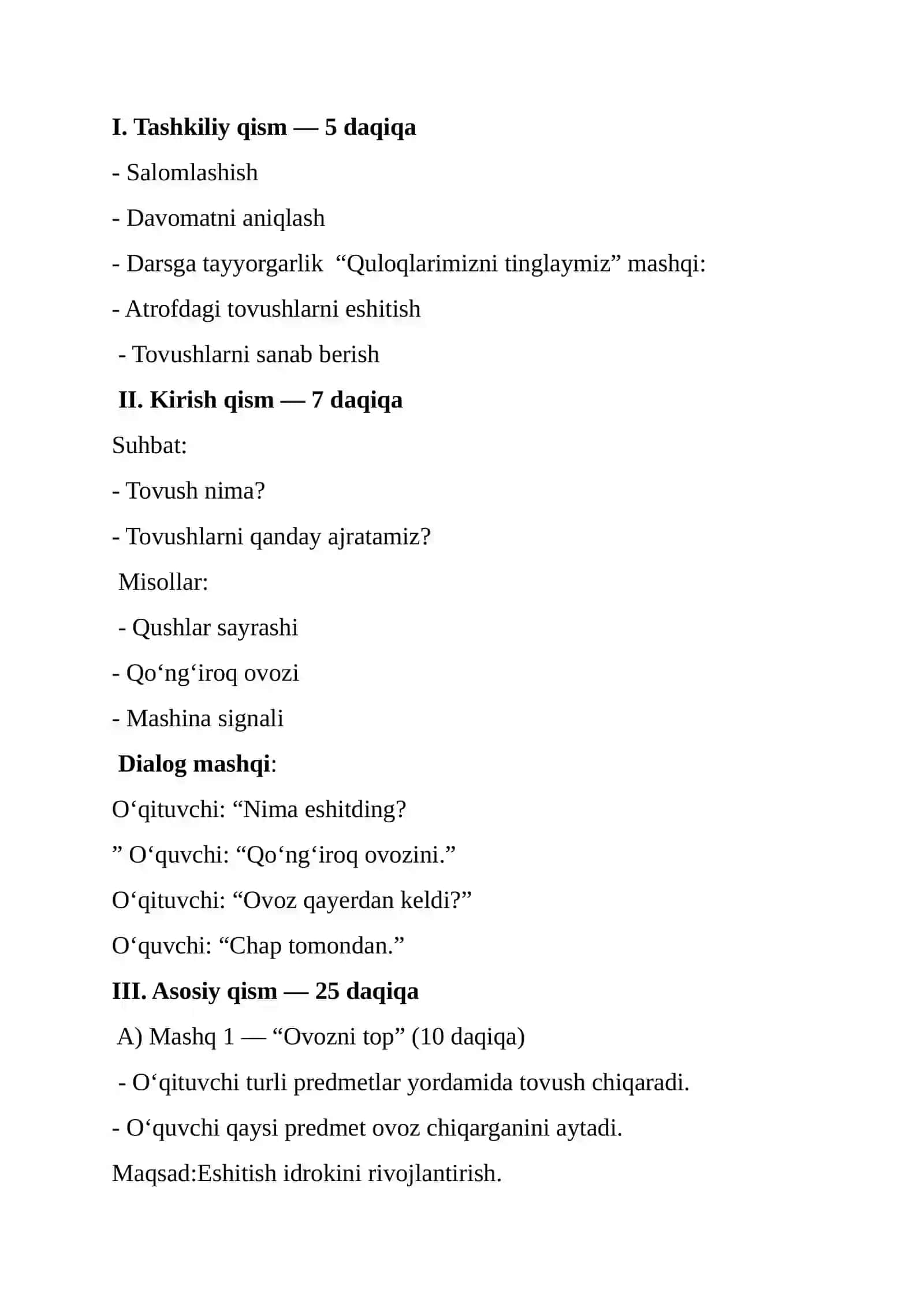 Dars ishlanma Tiflopedagogika 2