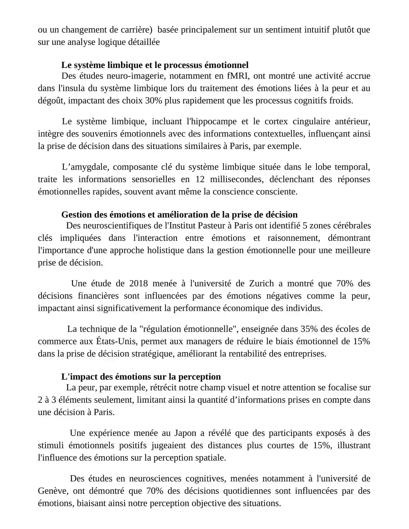 Les émotions et leur rôle dans la prise de décision 2