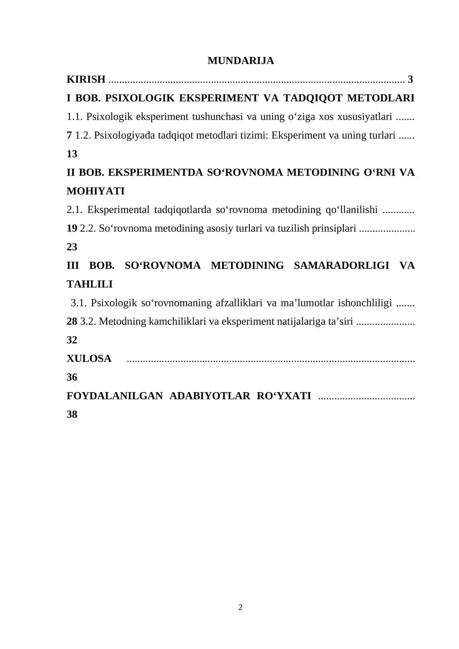 PSIXOLOGIK EKSPERIMENTNING ASOSLARI 2